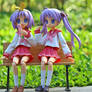 Hiiragi sisters at the park