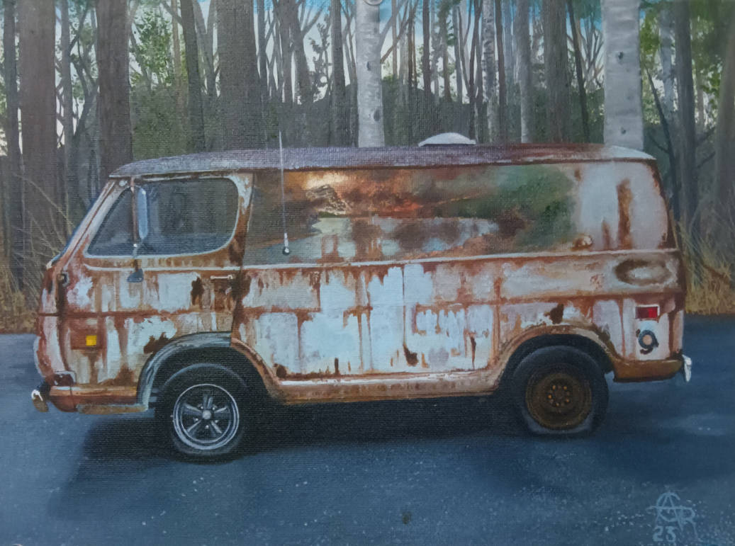 Rusty Chevy Van by ChrisArtwork67 on DeviantArt