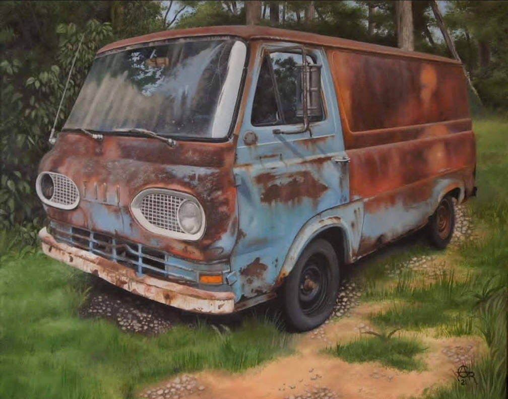Rusted Ford Van by ChrisArtwork67 on DeviantArt