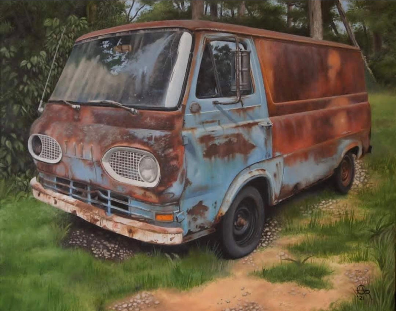 Rusted Ford Van by ChrisArtwork67 on DeviantArt