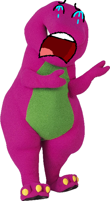 Barney Crying Face by Preston290 on DeviantArt