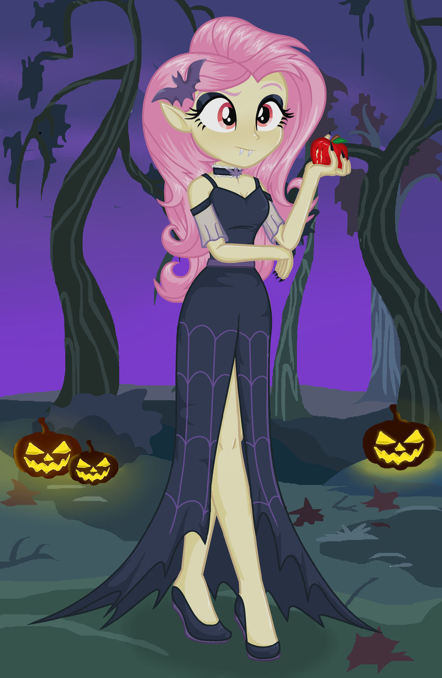 Flutterbat Deviantart Front Mlp Eg Flutterbat by RInfrost1 on DeviantArt