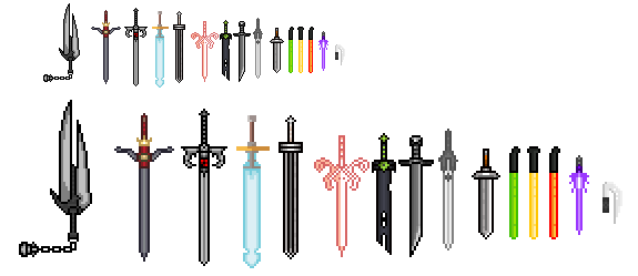 Minecraft Swords Sprites by NSEI1903 on DeviantArt