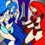 Sapphire Silk and Ruby Silk