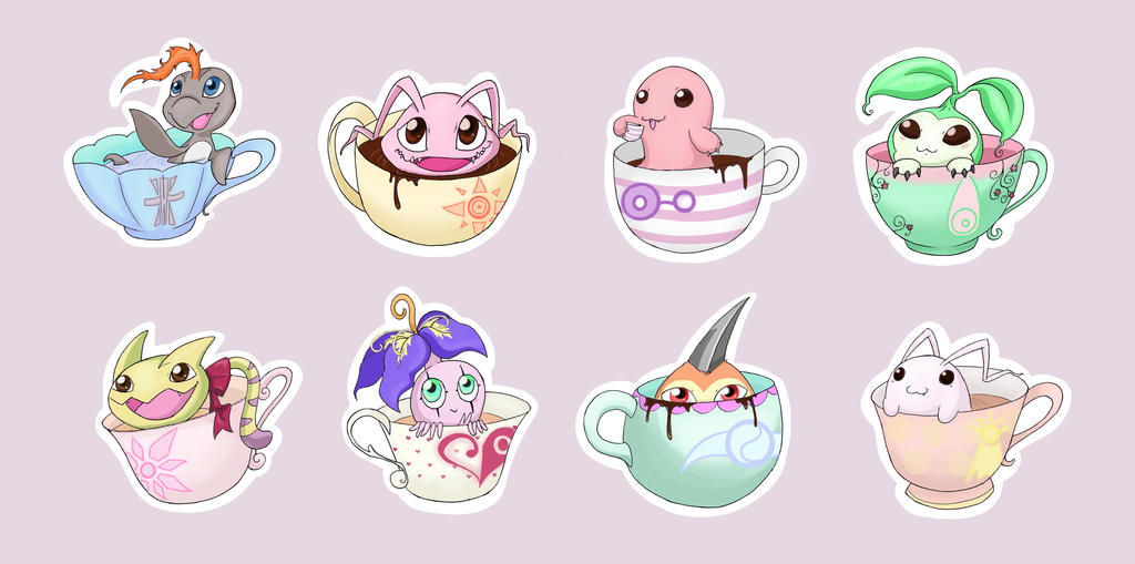 Digi Stickers by Zombeevee13 on DeviantArt