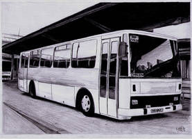 Old BUS Karosa drawing