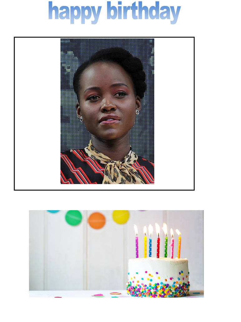 Happy birthday Lupita Nyong’o by scottyiam on DeviantArt