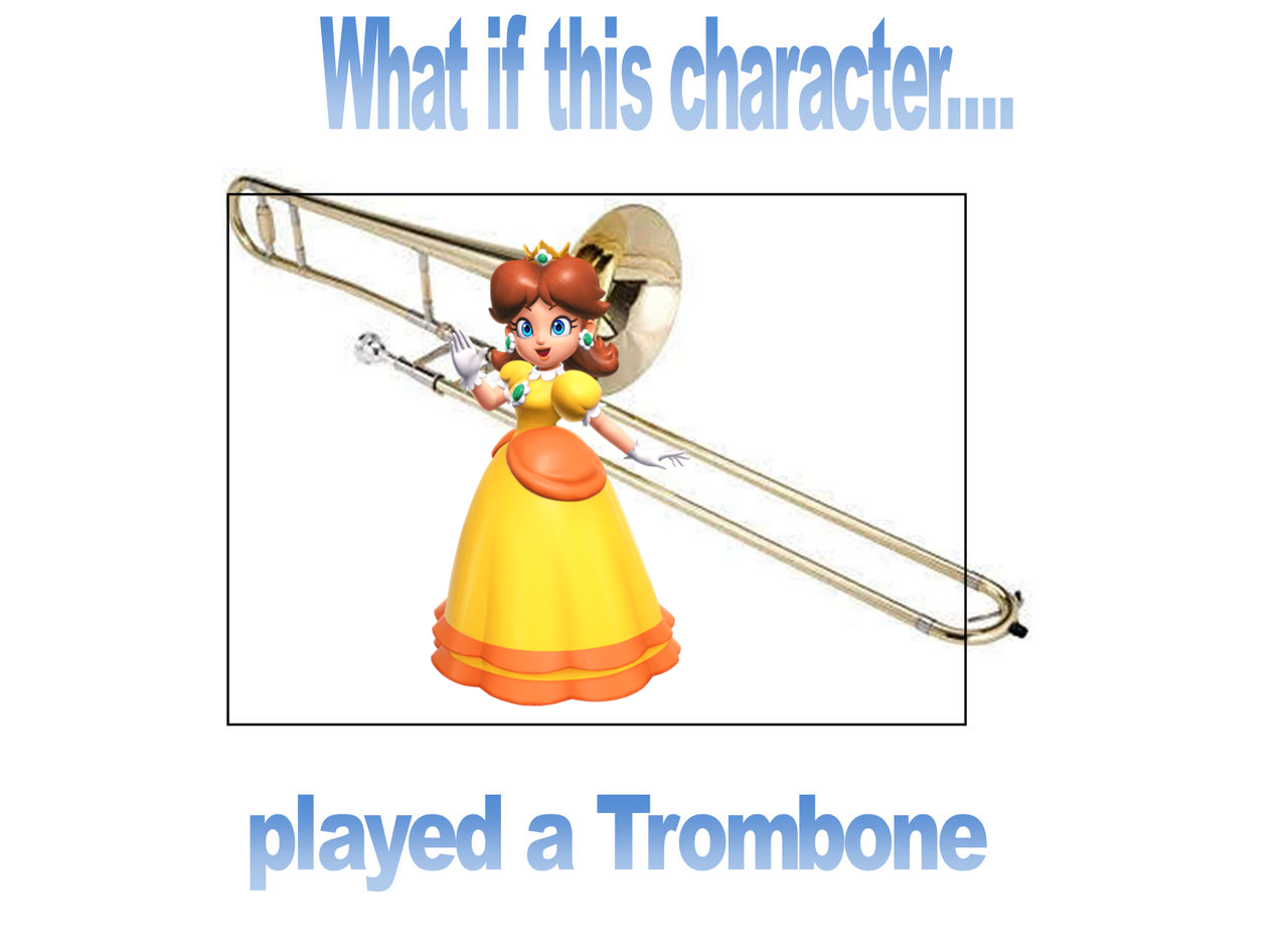 Princess Daisy Instruments What if this Princess Daisy played a Trombone by scottyiam on DeviantArt