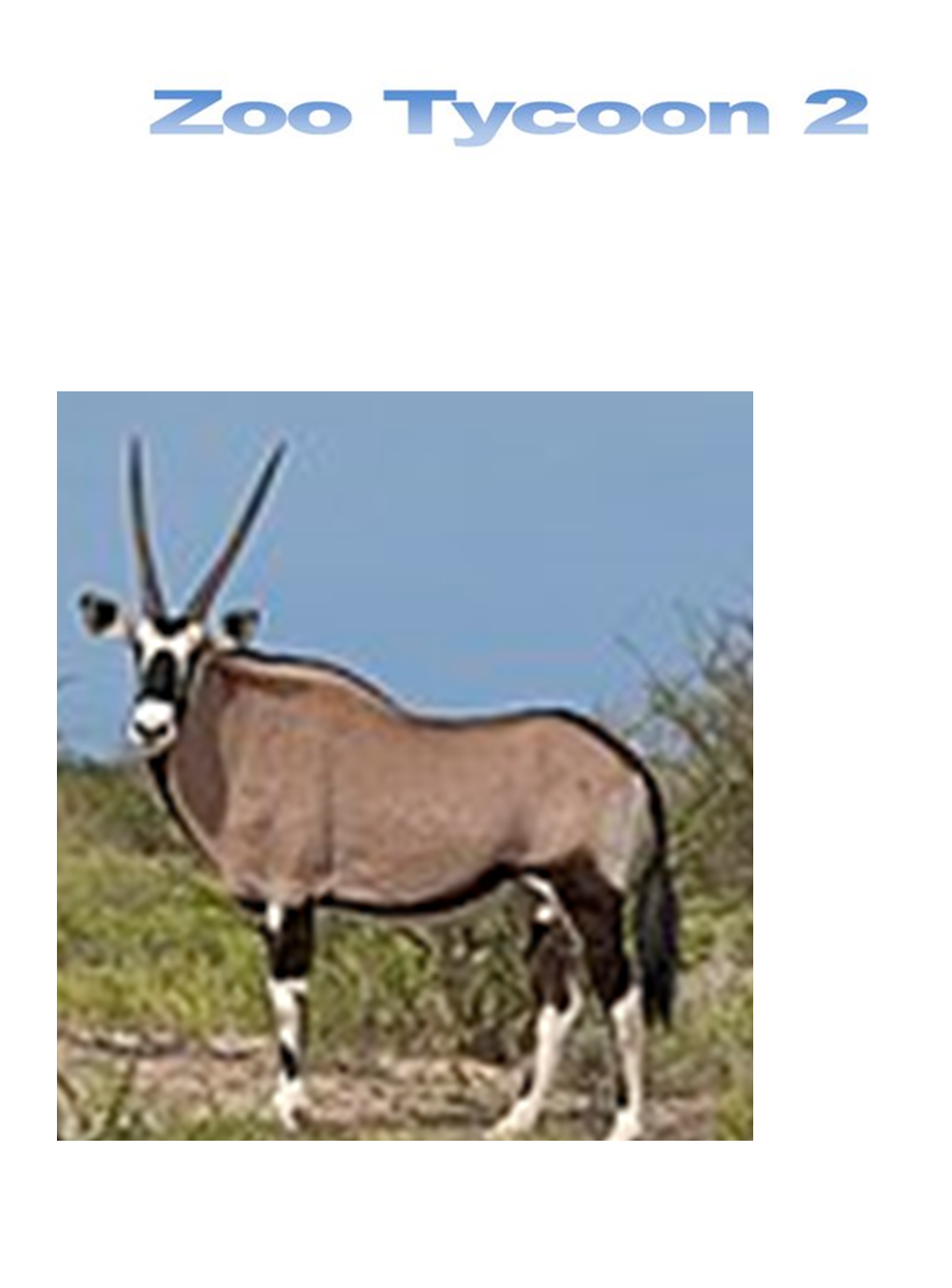 Zoo Tycoon 3: Sable Antelope 