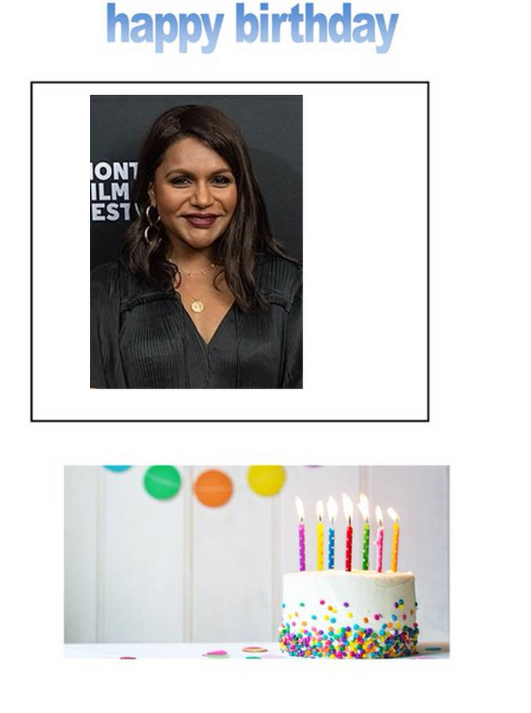 happy birthday Mindy Kaling by scottyiam on DeviantArt