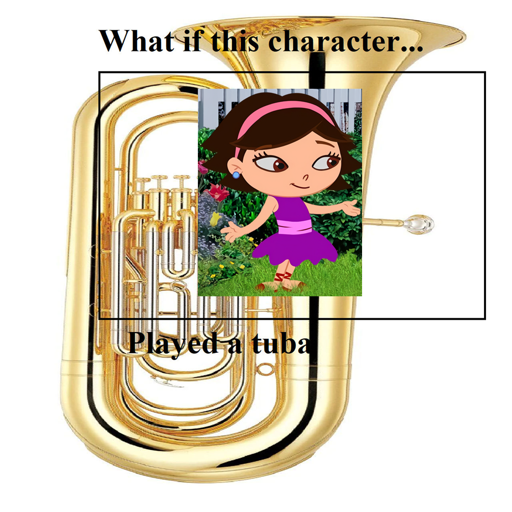 What if June played a tuba by scottyiam on DeviantArt