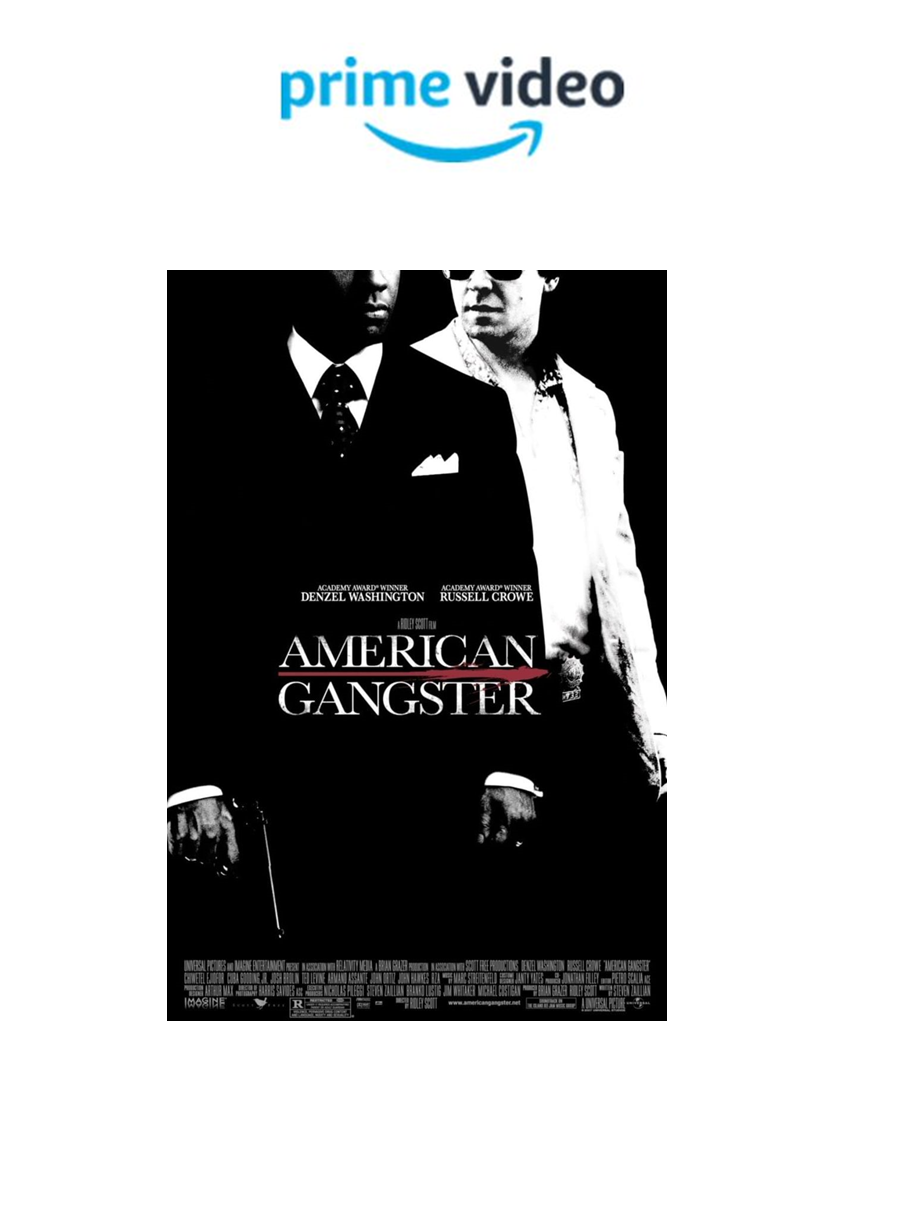 Amazon Prime Video American Gangster by scottyiam on DeviantArt