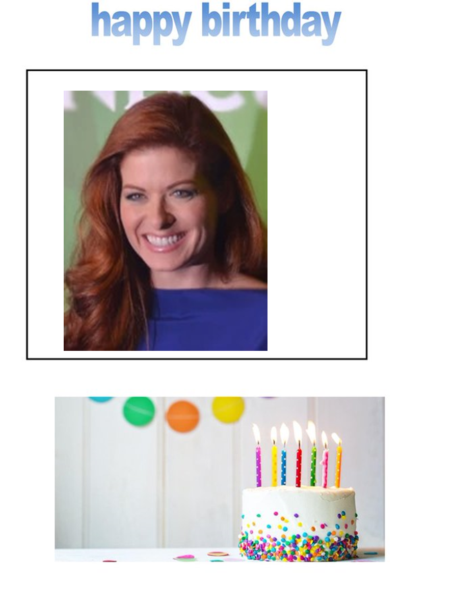 happy birthday Debra Messing by scottyiam on DeviantArt
