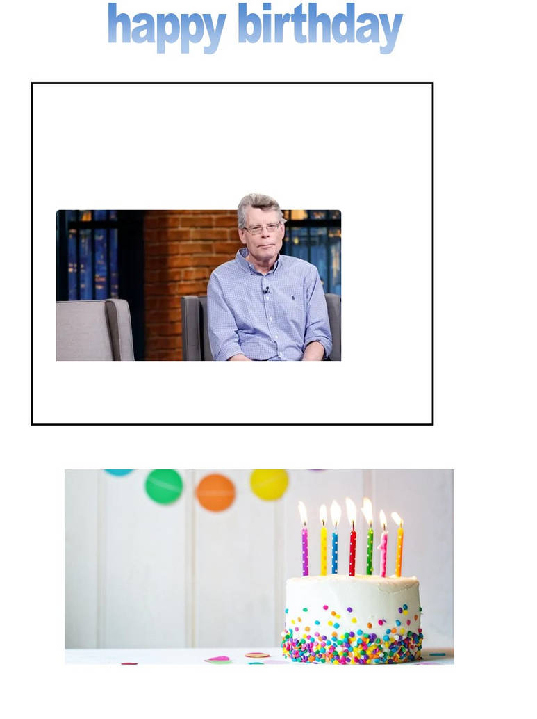 happy birthday Stephen King by scottyiam on DeviantArt
