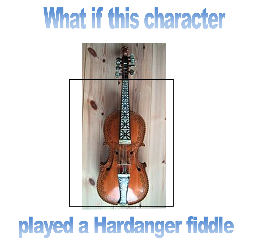 What if this character played a Hardanger fiddle by scottyiam on DeviantArt
