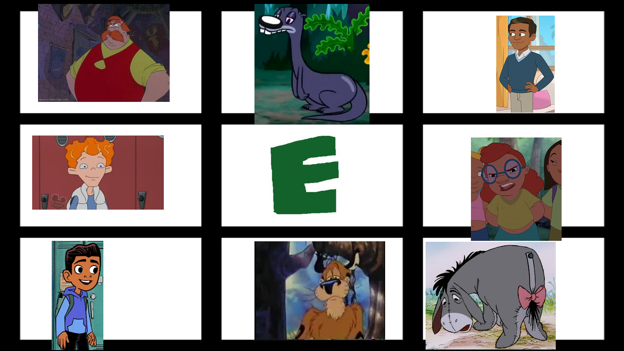 my Favorite Letter E Characters by scottyiam on DeviantArt