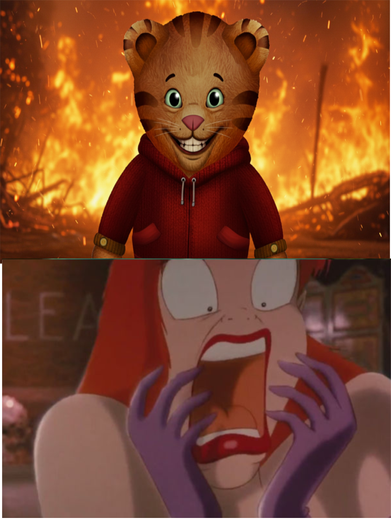 Jessica Rabbit Scared Jessica rabbit Scared Daniel Tiger by scottyiam on DeviantArt