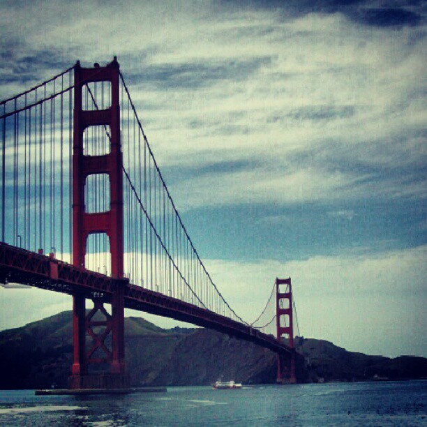 Slightly Cloudy over the Golden Gate