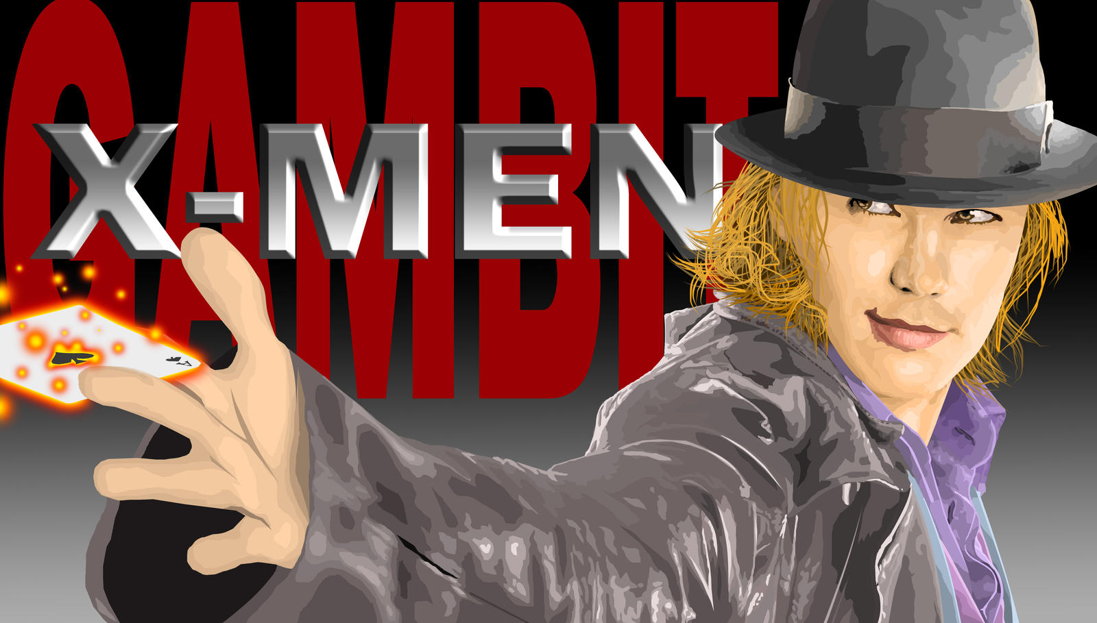 X-Men Gambit Vector by simplegreenguy on DeviantArt