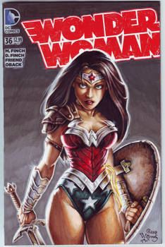 WONDER WOMAN #36 VARIANT sketch cover