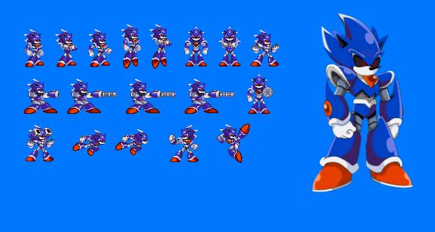 Metal Sonic Sprite Sheet by ZMK30 on DeviantArt