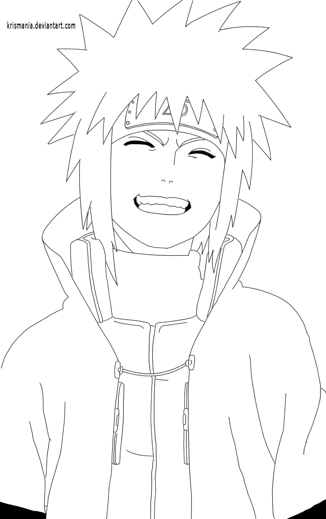 Yondaime Hokage Line Art by krismania on DeviantArt