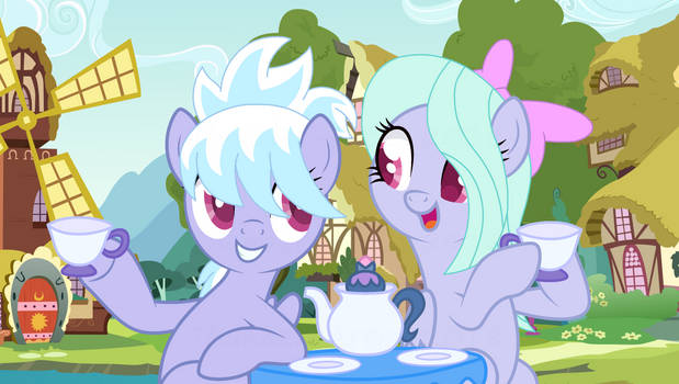 Two best friends having tea together!