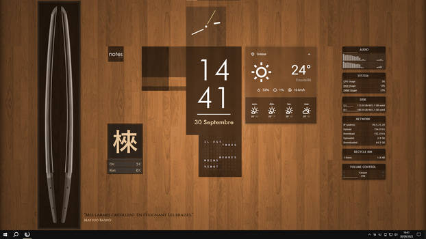 Wood n' Dark Japanese Spirit Desktop
