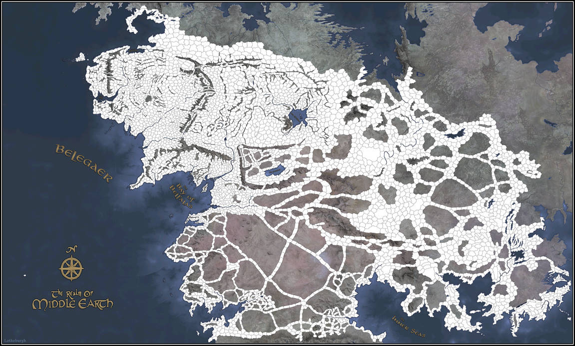 The Realm of Middle Earth (Blank Map) by TheGreyStallion on DeviantArt