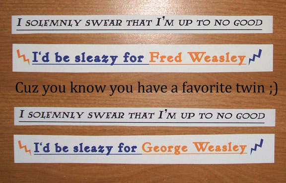 Sleazy for Weasleys stickers