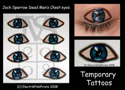 DMC Jack Sparrow eye tats