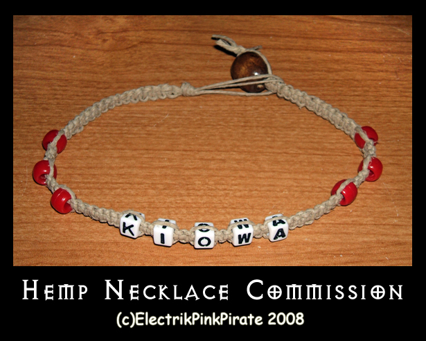 Commission- Hemp Camp Necklace