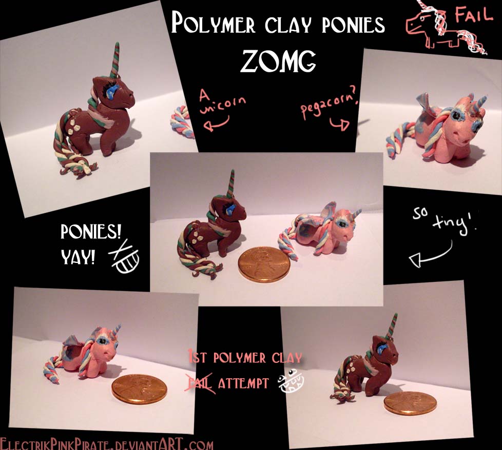 My little polymer ponies XD