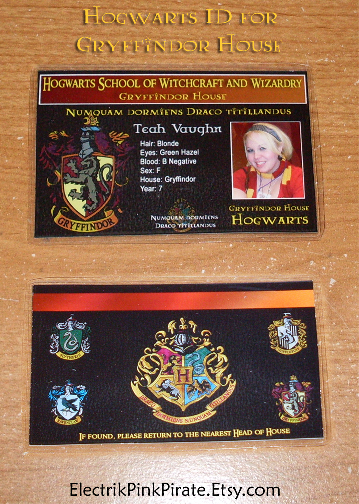 Gryffindor ID. about time.