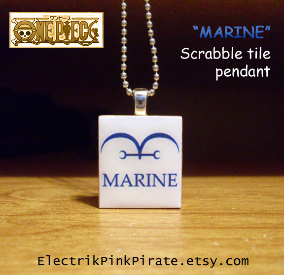 OP Marine scrabble pendant