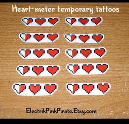 Commission- Heart meter tats