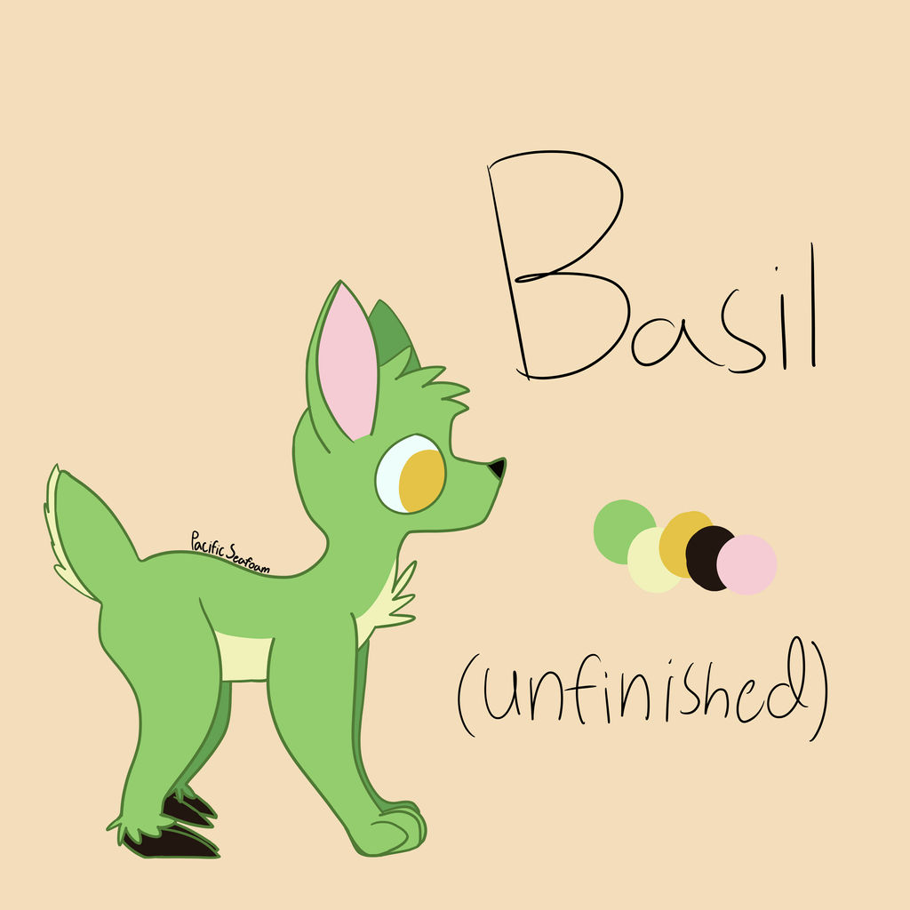 Basil Reference Sheet (unfinished) by PacificSeafoam on DeviantArt