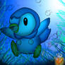 Piplup under the sea