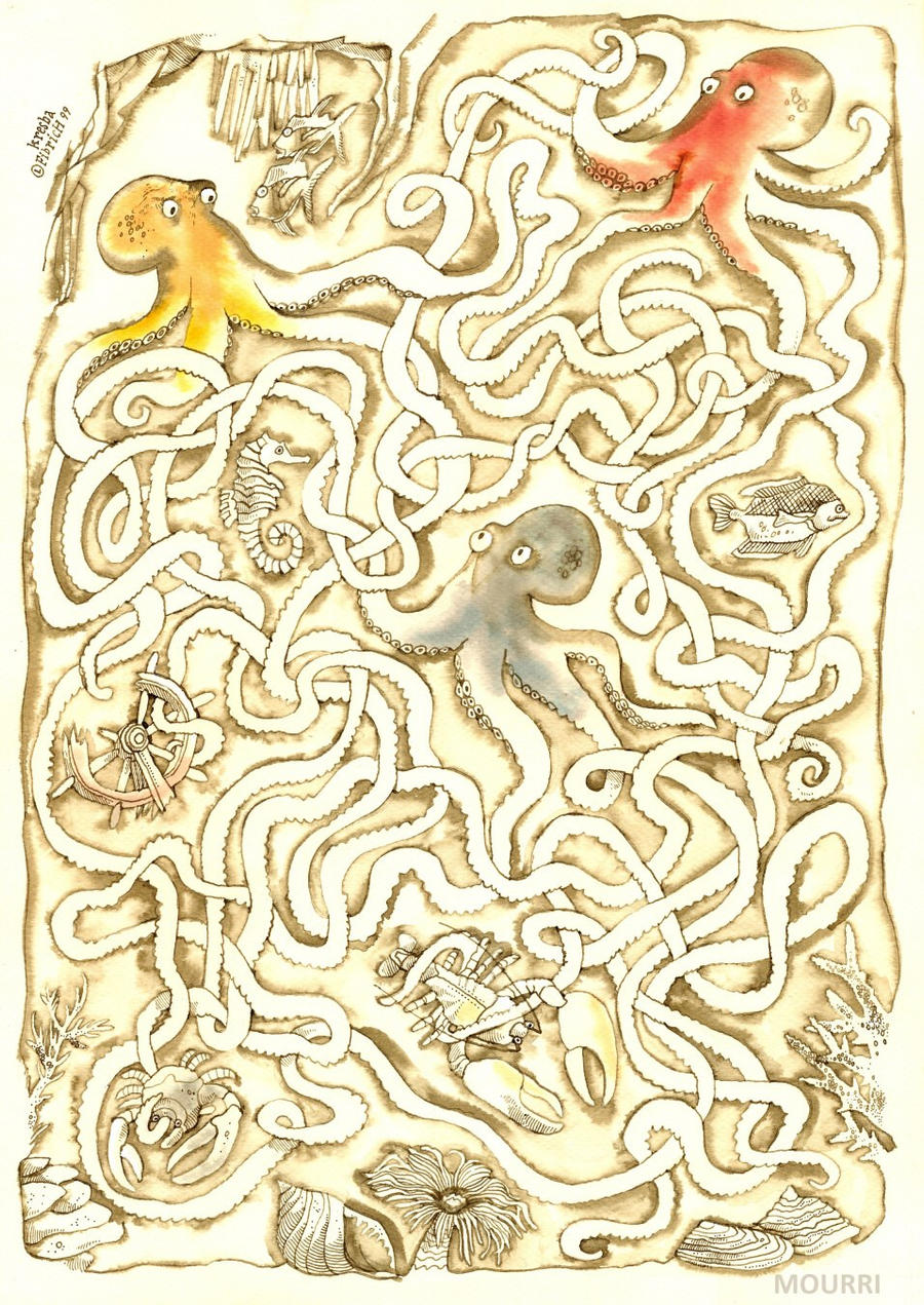 Three Octopus Maze