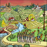 Maze of platoon of soldiers by mourri