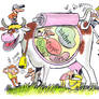 Cow and her stomach