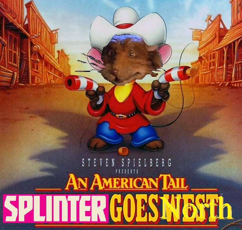 Splinter in Feivel Goes West mouse cowboy hat by Mem3M4st3r on DeviantArt