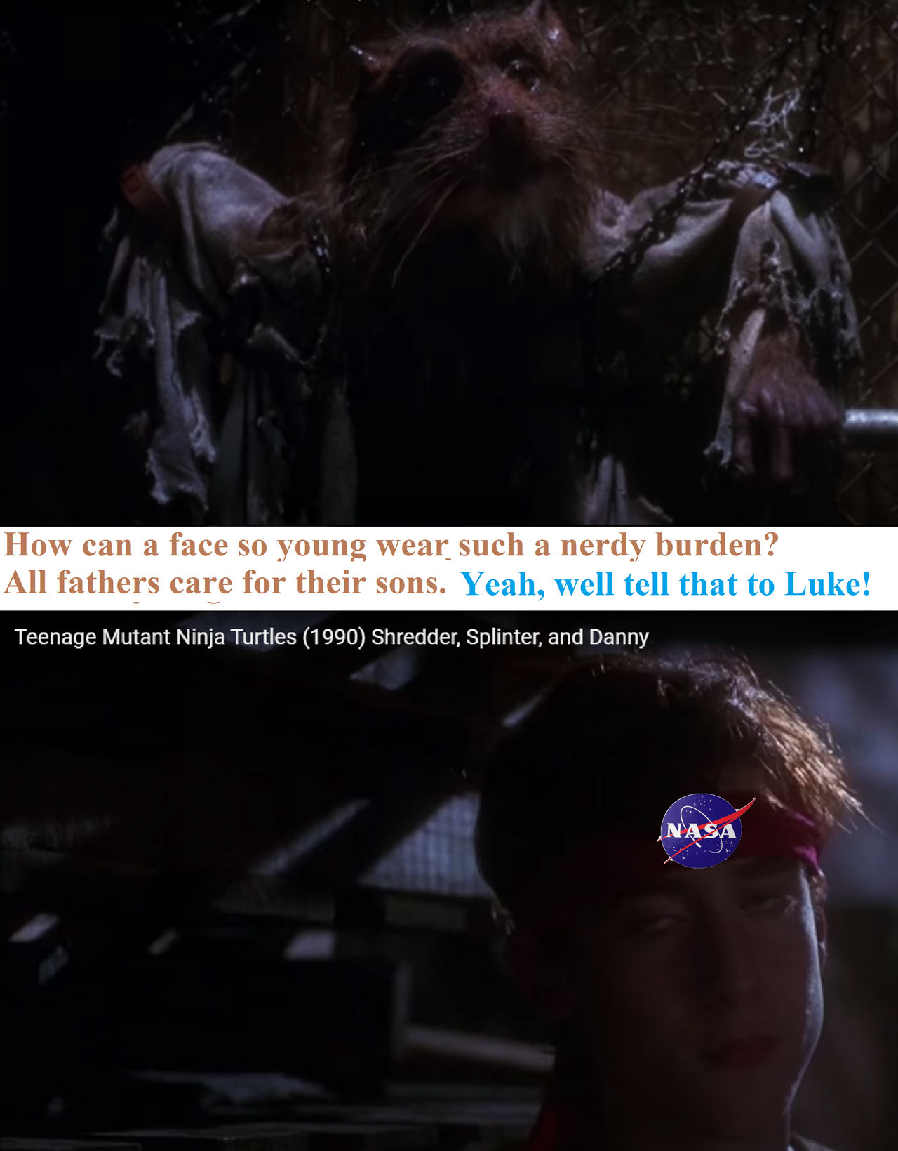 Splinter Boy Splinter asks why boy is wearing NASA headband and by Mem3M4st3r on ...