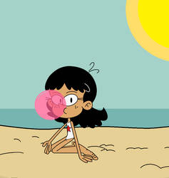 (COMM) Bubblegum Blowing in the Beach (Stella)