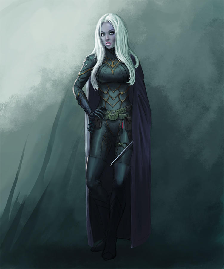 Drow Assistant Drow concept 1 - final by Izmaeth on DeviantArt