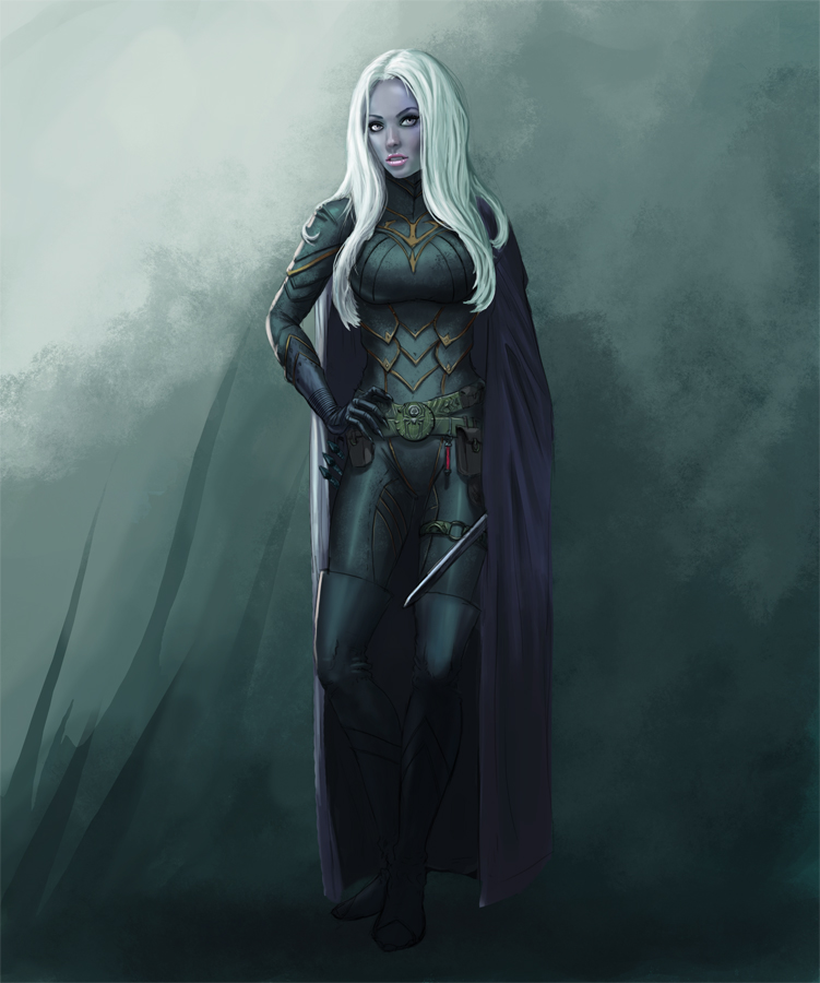 Drow concept 1 - final by Izmaeth on DeviantArt