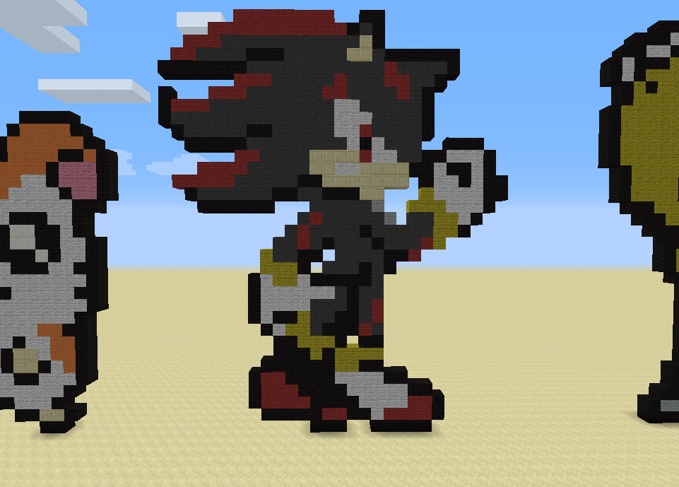 minecraft shadow the hedgehog by rytis107 on DeviantArt