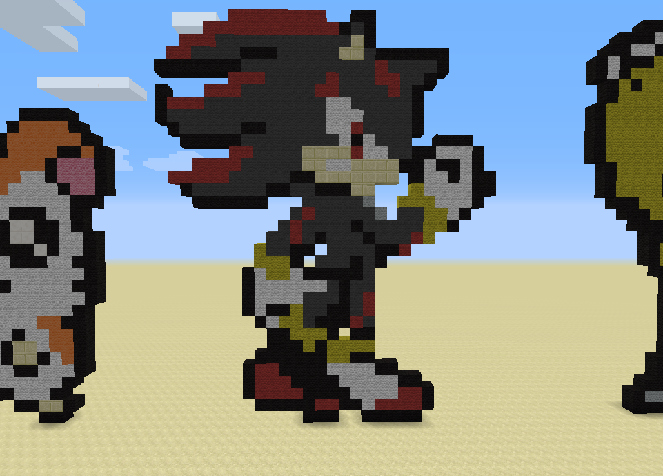 minecraft shadow the hedgehog by rytis107 on DeviantArt