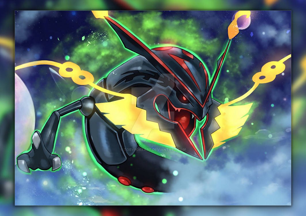 Shiny Mega Rayquaza By TobyPokeArt On DeviantArt shiny-mega-rayquaza-by-tobypokeart-on-deviantart
