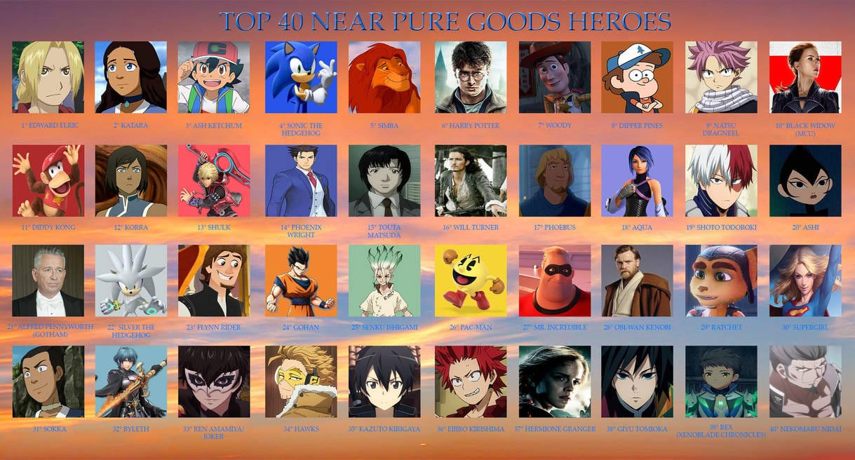 Top 40 Near Pure Good Heroes By Shukehamavak On Deviantart Top 40 Near Pure Good Heroes By Shukehamavak On Deviantart
